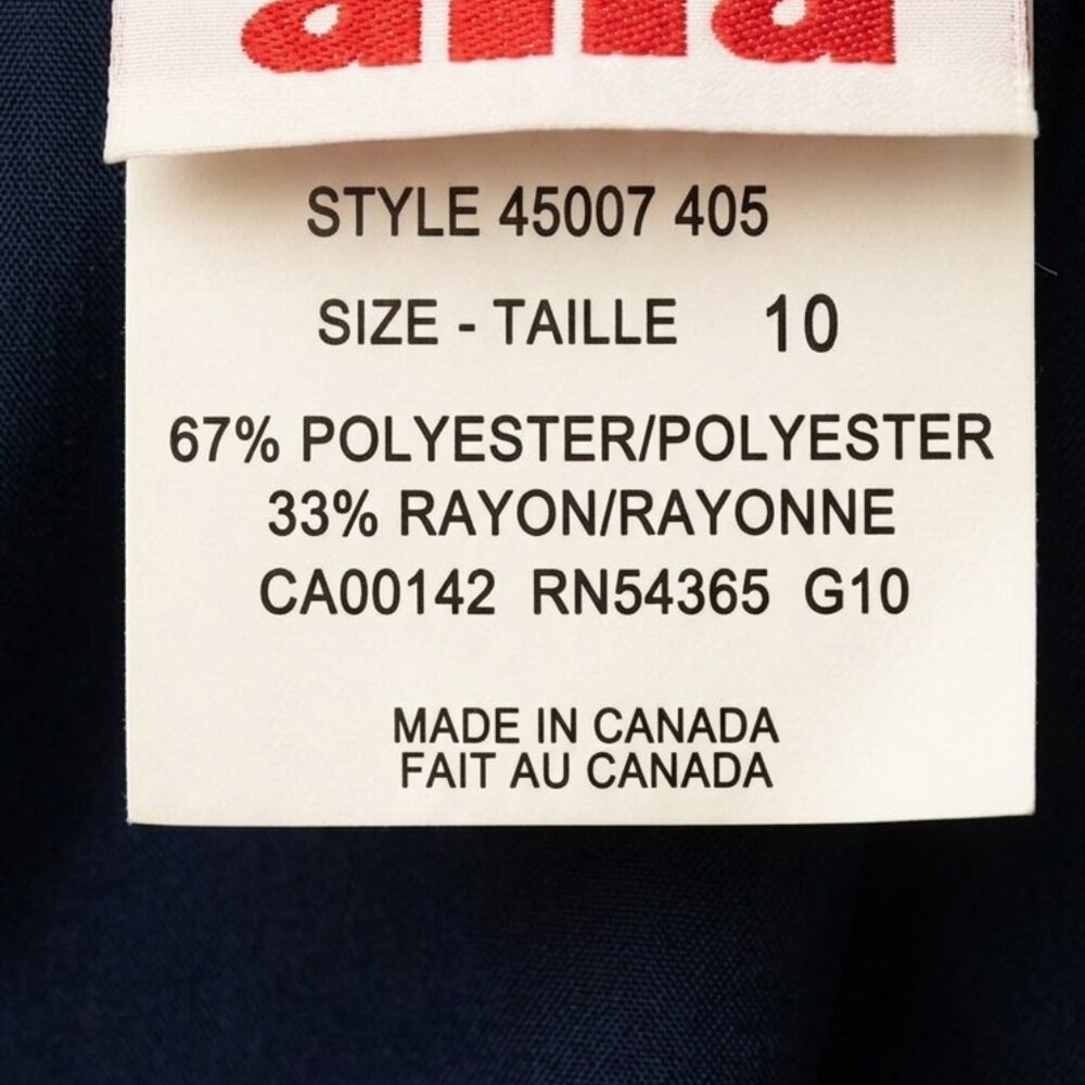 Vintage NWT Alia Navy Fully Lined Pencil Midi Skirt Size 10 Made in Canada - Picture 7 of 9